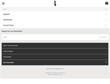 Tablet Screenshot of californiasurfboards.com